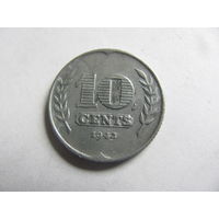 10 центов 1942 Недерланды