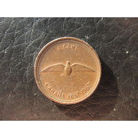 Канада.1 цент.1967. С 20 копеек. Распродажа коллекции. Смотрите другие лоты.