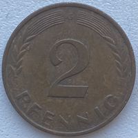 Германия 2 пфеннига 1962 г. G