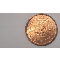 Литва 2015 5 евроцентов