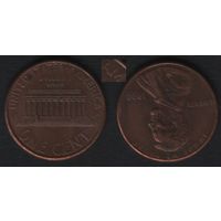 США km201b 1 цент 1998 год (-) слитно AM в AMERICA (_3 ТОРГ ЛЮБОЙ