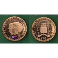 Нидерландские Антильские острова 5 гульденов 2013 г. Флаг Синт-Мартен