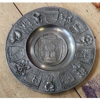 Тарелка оловянная