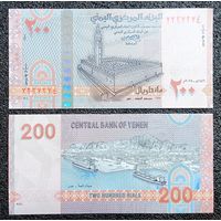 200 риал Йемен 2025 г. UNC