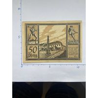 Нодгельд 50 пфеннигов Аума. Веймарская республика - 0202