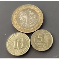 Турция. 3 монеты одним лотом