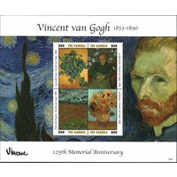 2015 Гамбия 7113-7116KL 125 лет живописи Винсента Ван Гога 10,00 евро