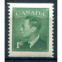 Британские колонии - Канада - 1949/51г. - король Георг VI, перфорация 12:б/п, 1 с - 1 марка - MH [Mi 250 G]. #3-WB-80-A-2