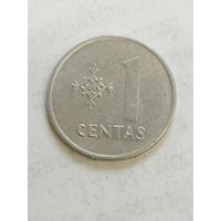 Литва 1 цент 1991