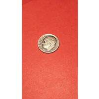 0,10 центов (дайм) 1947 серебро. С рубля. вайбик (11)