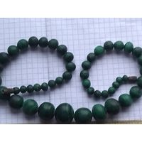 Бусы малахит