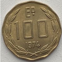 Чили 100 эскудо 1974 г.