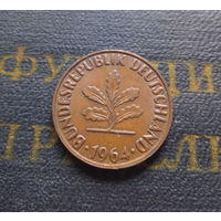 2 пфеннига 1964 (G) Германия ФРГ #01