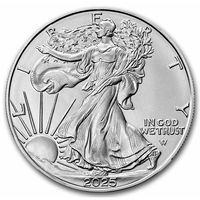 1 доллар США 2025г. Американский орел. СЕРЕБРО!!! 31,1г (1oz)