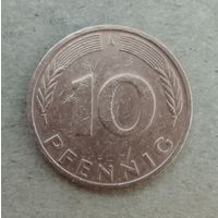Германия 10 пфеннигов 1991 г. "А", KM# 108 ю