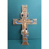 Поморский крест, четыре эмали. 6х10,4 см.