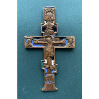 Поморский крест, четыре эмали. 6х10,4 см.