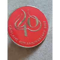 Значок 40 лет Oriflame Орифлейм 2007. Косметика.