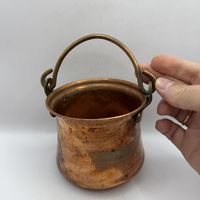Кашпо-горшок медное. (0,65 л). Италия. 4130