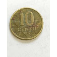 Литва 10 центов 1997
