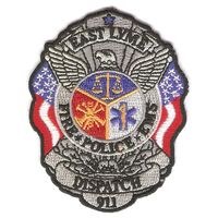 Нагрудный знак диспетчера службы спасения (911) города Ист-Лайм,округ Нью-Лондон, штат Коннектикут, США