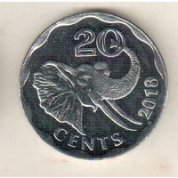 Эсватини (Свазиленд) 20 цент 2018