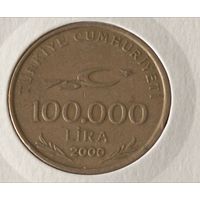 Турция. 100 000 лир 2000 года. (*).