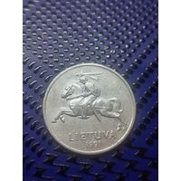 2 цента. Литва 1991г.  (52)