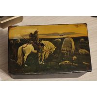 Шкатулка Федоскино.Витязь на распутье.ссср.