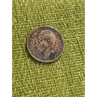 Италия. 2 чентезимо. 1897 г.