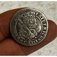 Орт  18 грошей 1699 года Бранденбург-Пруссия с 1 рубля ,состояние