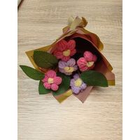 Вязанный букет