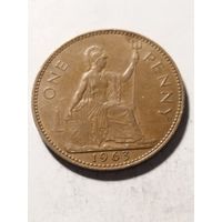 Великобритания 1 пенни 1963
