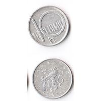 10 геллеров Чехия 1993 года