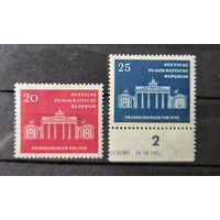 Германия, ГДР 1958 г. Mi.665-666 MNH** полная серия