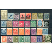 Рейх 1 - 30+ марок - MNH, MLH, MH, чистые, без клея. #O-W-66-E-2