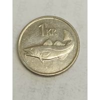 Исландия 1 крона 1996
