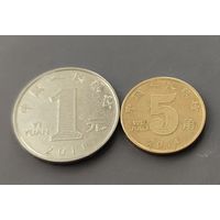 Китай. 2 монеты одним лотом