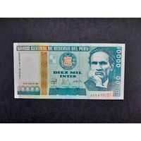 10000 инти 1988 года. Перу. UNC. Распродажа