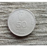 Werty71 Колумбия 50 песо 1988 100 лет Национальной Конституции