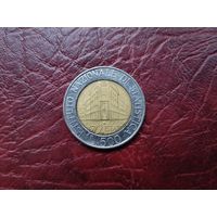 500 лир Италия 1996 г. Юбилейная.