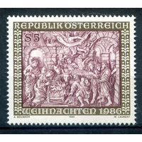 Австрия - 1986г. - Рождество. Шванталерские ясли из цистерцианского аббатства Шлирбах - 1 марка - полная серия, MNH [Mi 1870]. #3-WB-Z-1-28