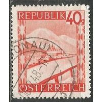 Австрия. Горный пейзаж. 1947г. Mi#844.