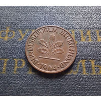 2 пфеннига 1964 (F) Германия ФРГ #02