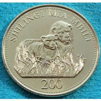 Танзания. 200 шиллингов 2014 год  KM#34  "Шестой президент Занзибара Амани Абейд Каруме"