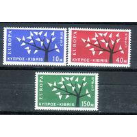 Кипр - 1963г. - Европа - 3 марки - полная серия, MNH [Mi 215-217]. #4-B6-Z-1-3