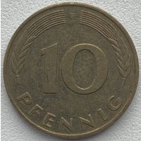 Германия 10 пфеннигов 1991 г. F