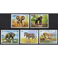 Умм-эль-Кайвайн 1971. Фауна. Дикие животные 5марок 478