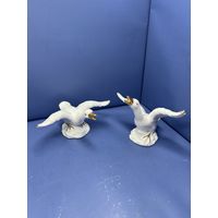 Статуэтка фарфор пара лебедей СССР