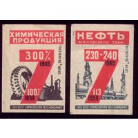 2 этикетки 1958 год Планы-фантазии Борисов